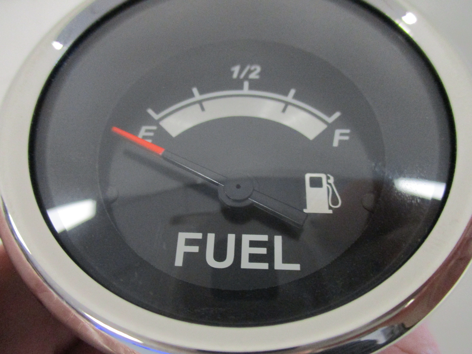 TELEFLEX FUEL GAUGE BLACK 67021F MARINE BOAT