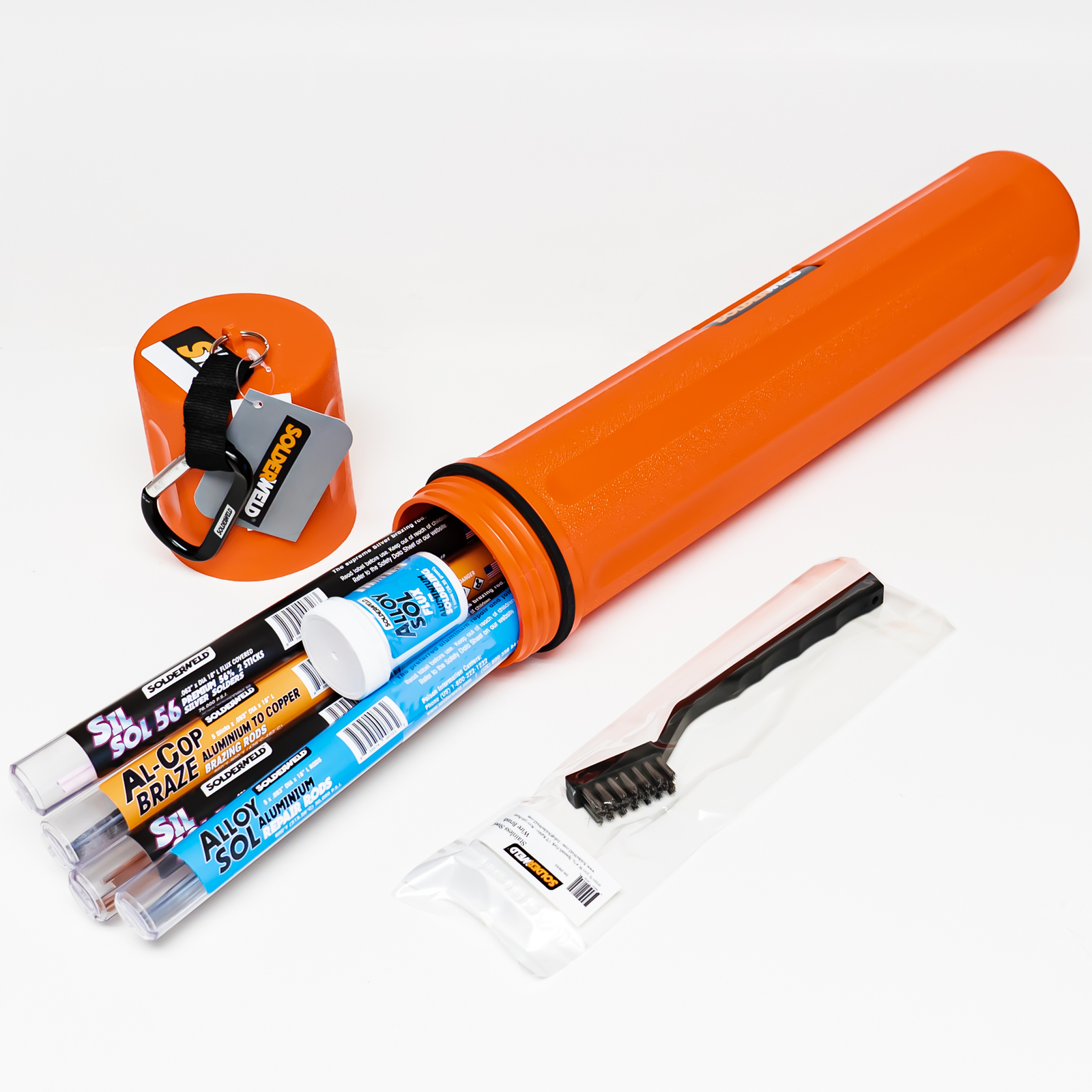 Solderweld SW-HVAK Brazing Pack 56% and 5% Braze Rods Al-Cop Solder and Flux