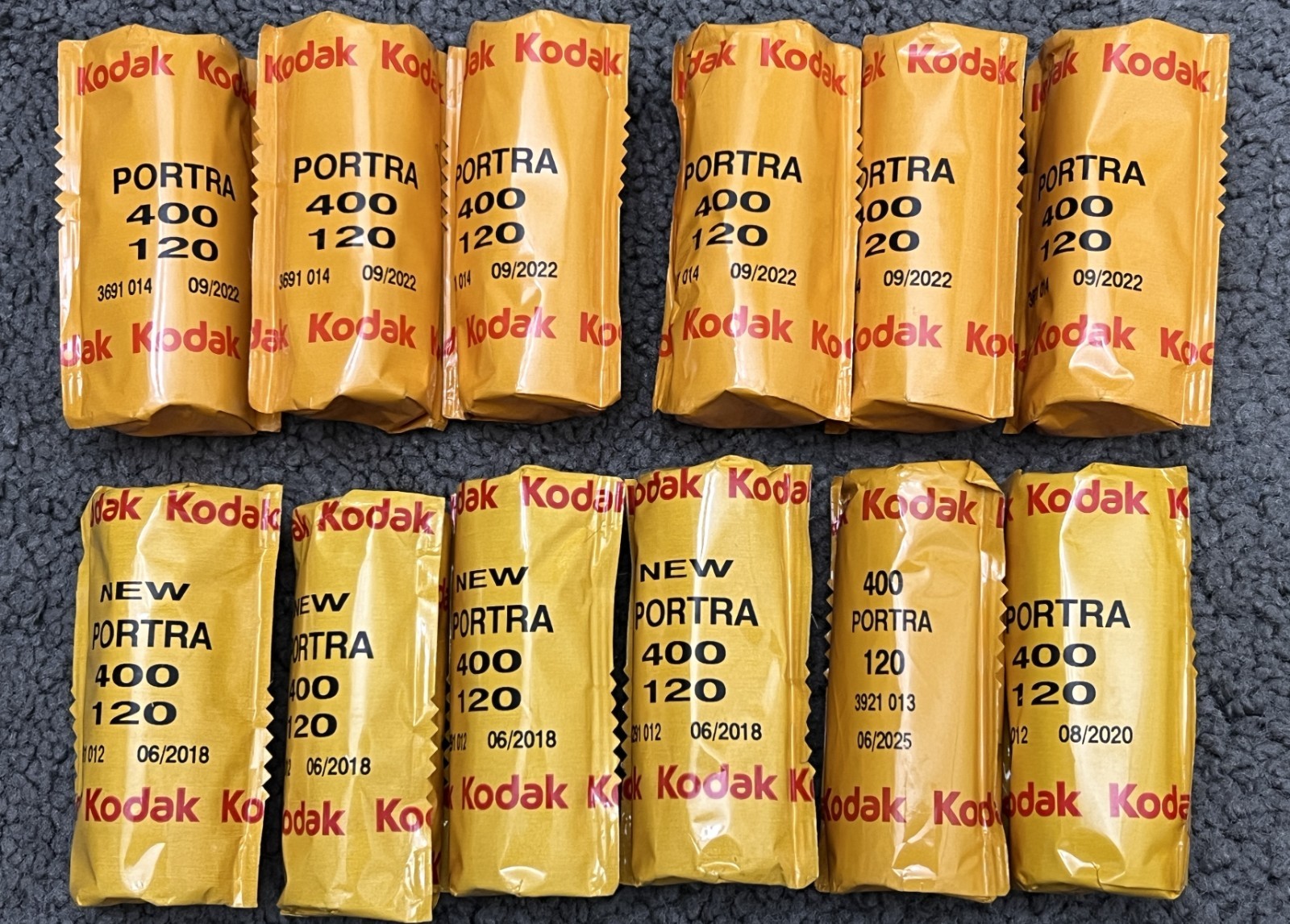 Kodak Professional Portra 400 Color Negative Film (120, 12 Rolls) Expired