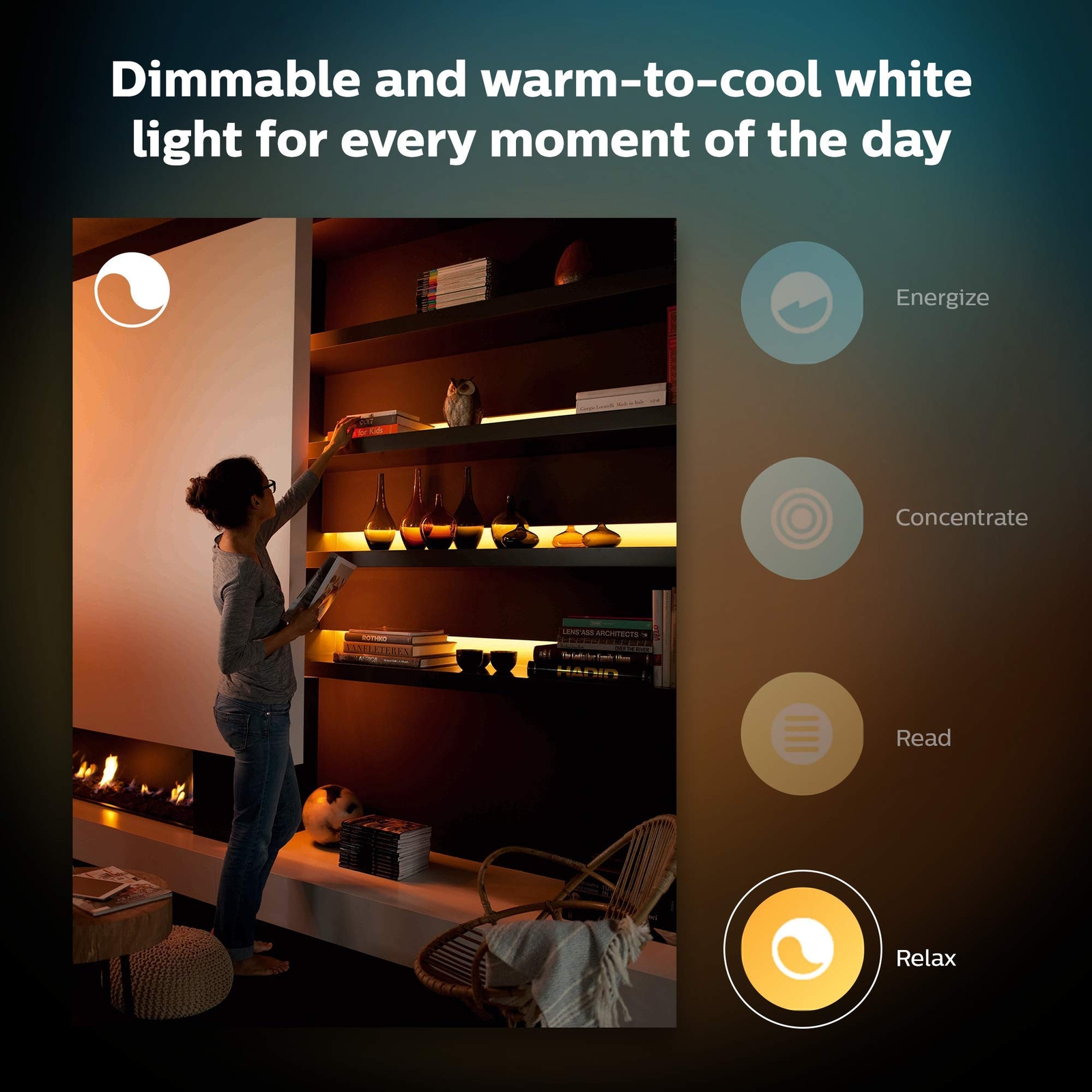 Philips Hue Indoor 3-Foot Smart LED Light Strip Plus Extension - Color-Changing
