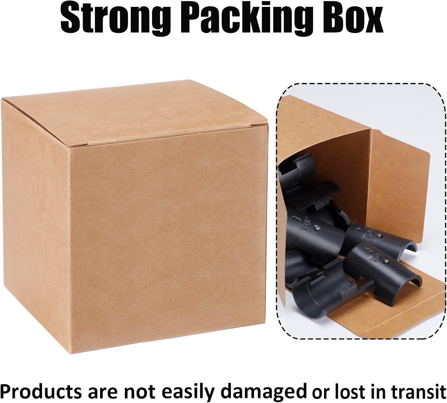 8 Pcs Shelf Lock Clips for 1" Posts - Durable Black Wire Shelving Replacements