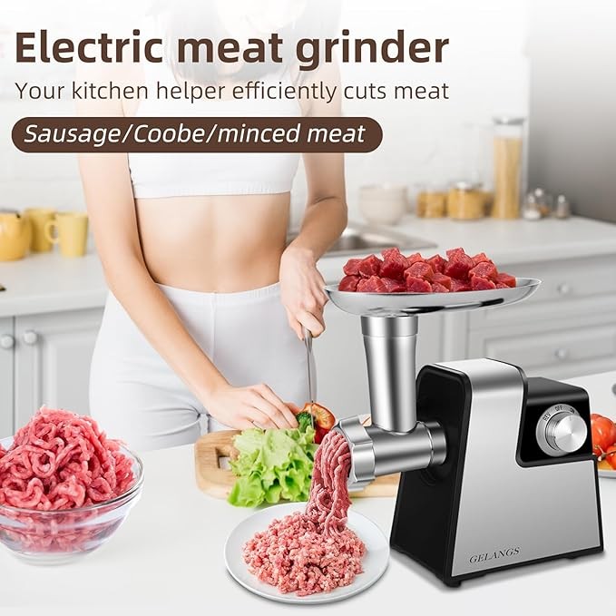 Heavy Duty 3000W Commercial Electric Meat Grinder Sausage Maker Mincer Stuffer