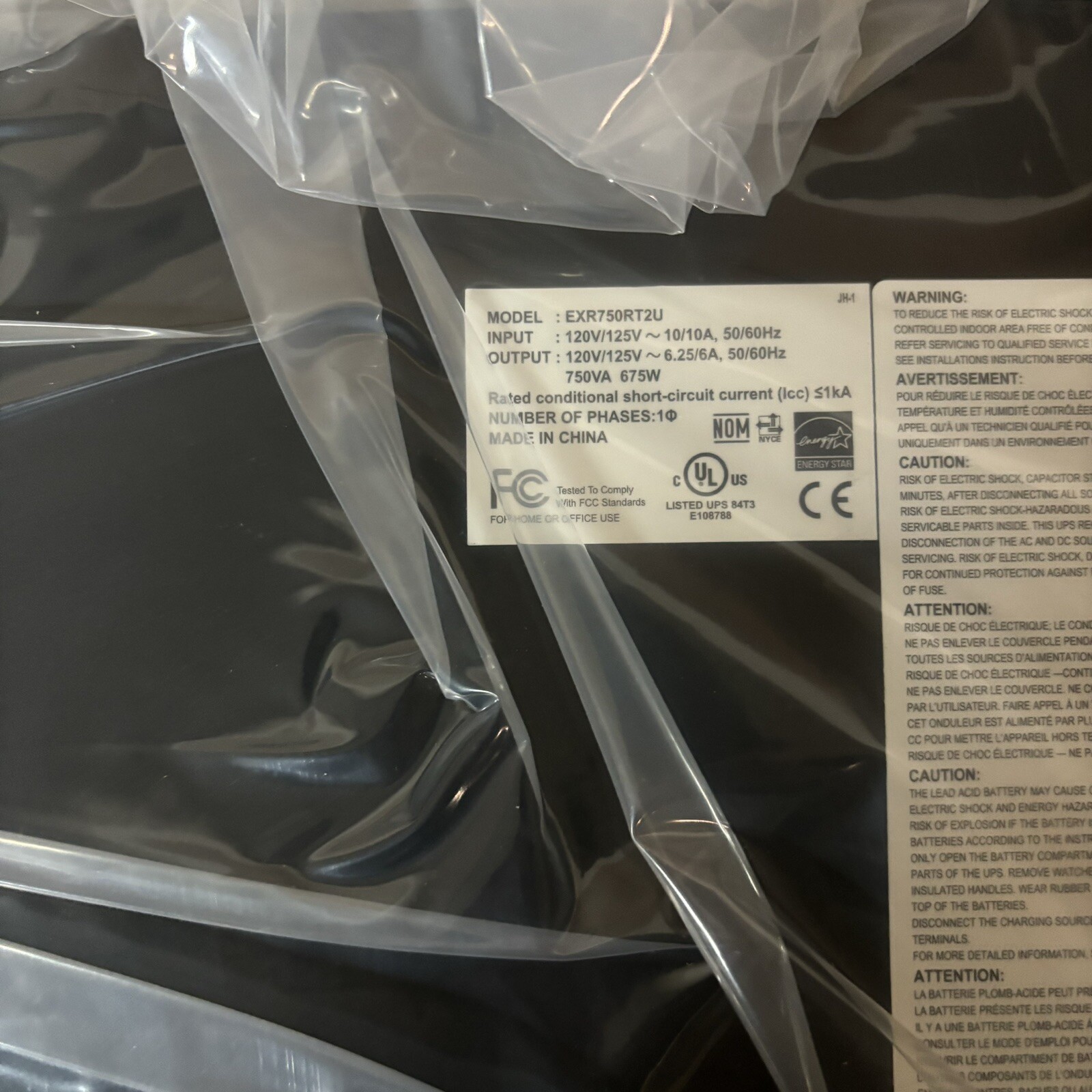 NEW Minuteman EXR750RT2U EXR Line Interactive Uninterruptible Power Supply