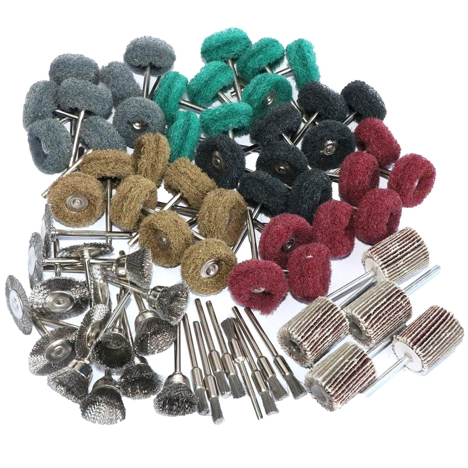 69Pcs Abrasive Wheel Polishing Buffing Grinding Brush Kit For Dremel Rotary Tool
