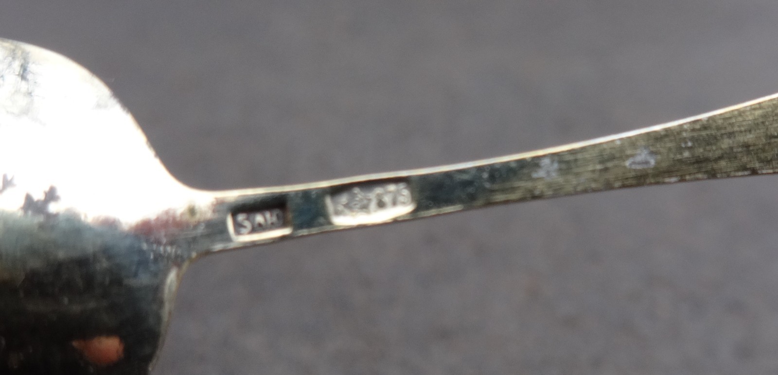 Enameled 875 Silver w/Gold Vermeil Russian Open Salt Dip, Cellar, Dish SPOON!