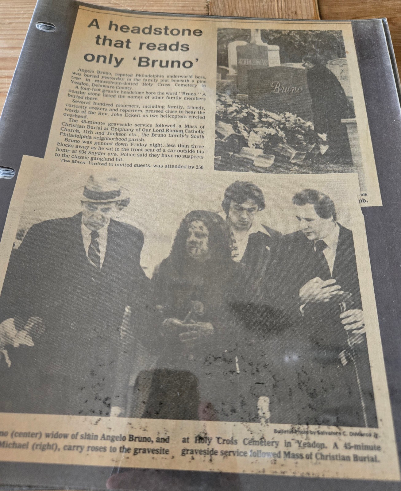 Philly Mob Collection - Angelo Bruno & Philip Testa - Photos, Documents, Etc.