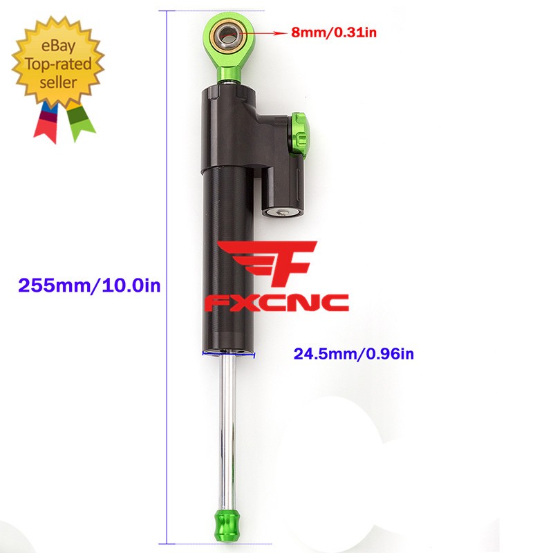 For Kawasaki Ninja 400 2018-2025 Steering Damper Stabilizer & Bracket Mount Kit