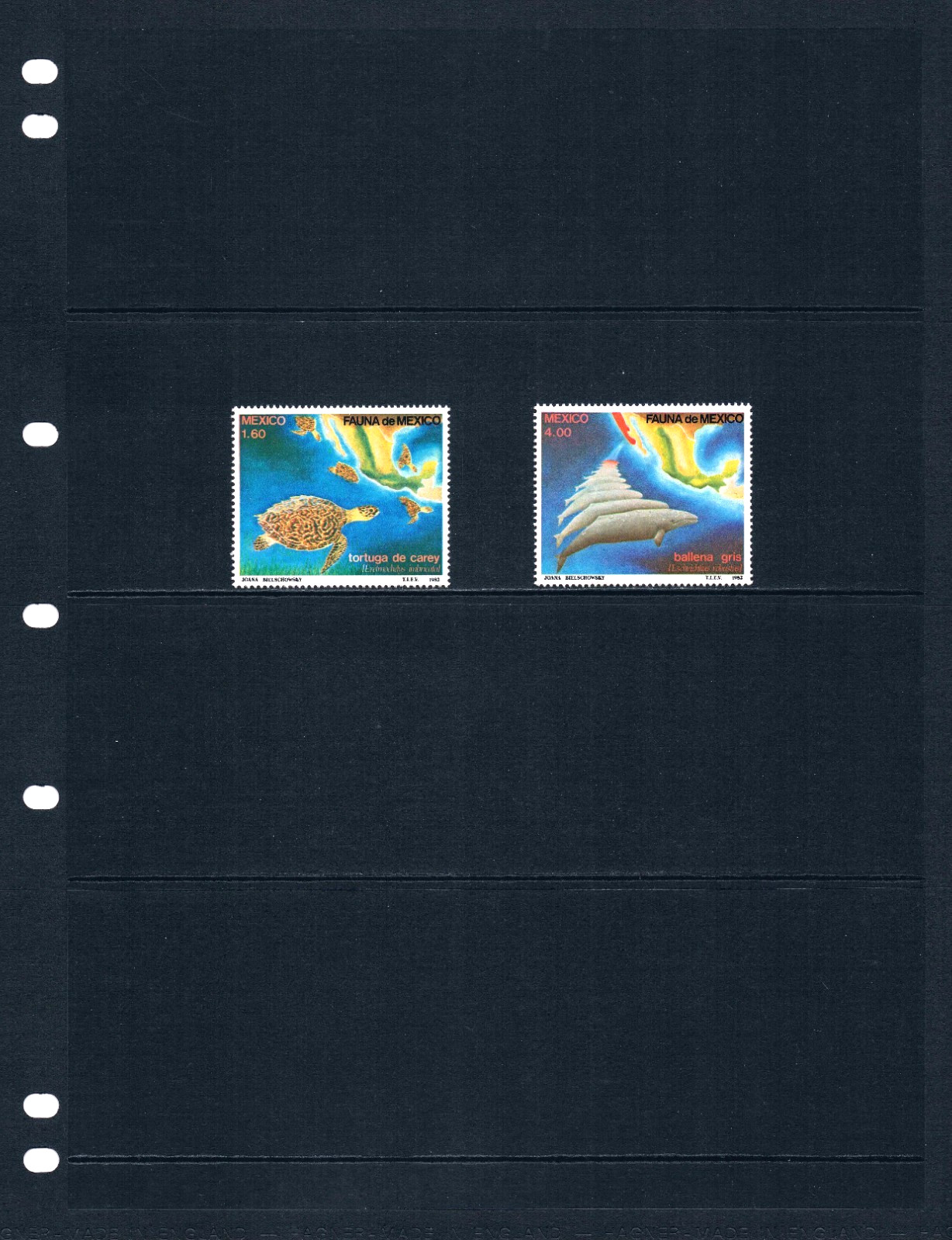 $3.50 Scott Value - 1982 MEXICO Whales Turtles Pacific Ocean CV MNH NH UMM