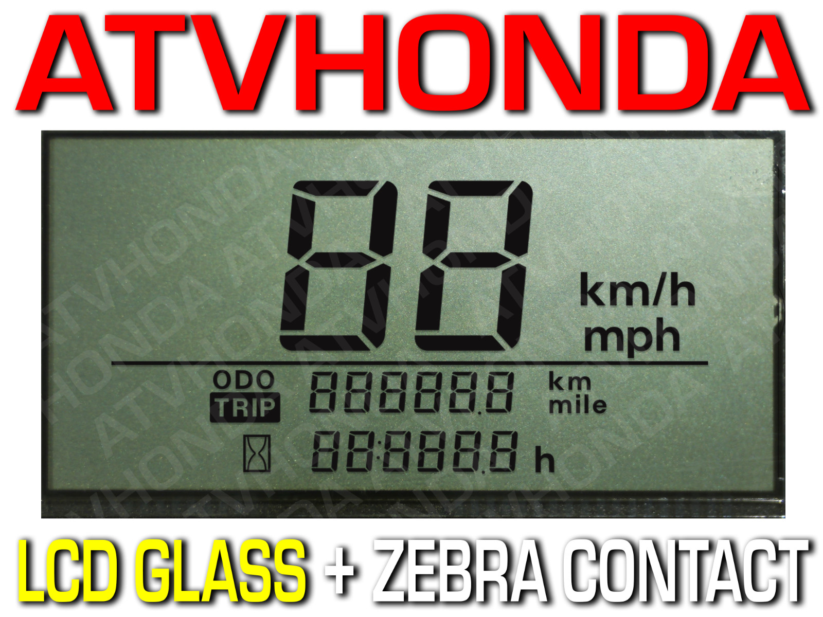 1998-2001 Honda Foreman TRX450 S Speedometer Display LCD Glass 37200-HN0-A02