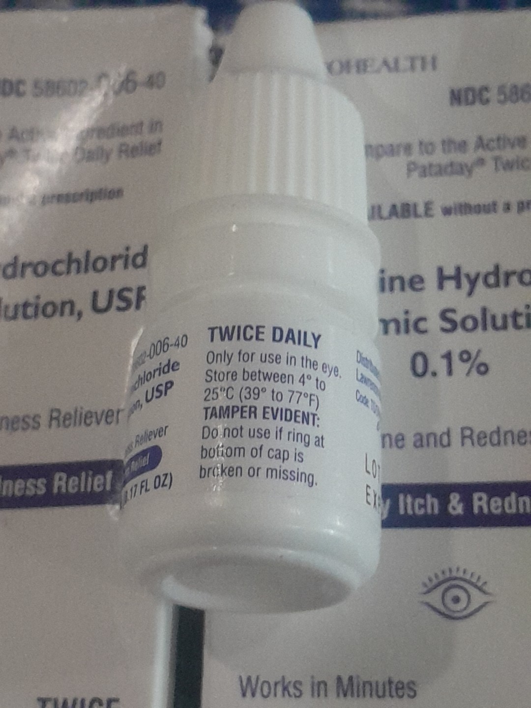 Olopatadine Hydrochloride Ophthalmic Solution, USP 0.1% , 5 ml Drops