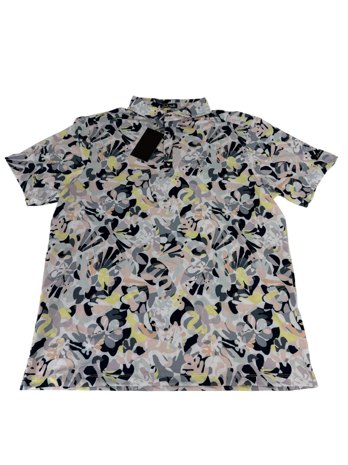 Bad Birdie Core Polo Savannah Swing Golf Shirt Men's Size XL Patterned NWT
