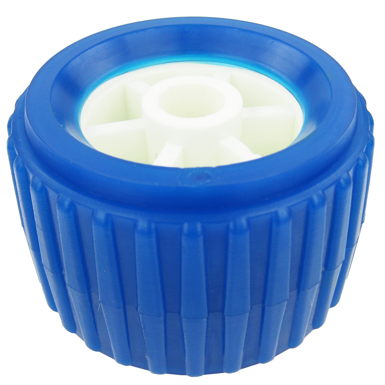 8PCS PP Boat Trailer Rollers Marine Ribbed Wobble Rollers 19MM Bore 110*75*19mm