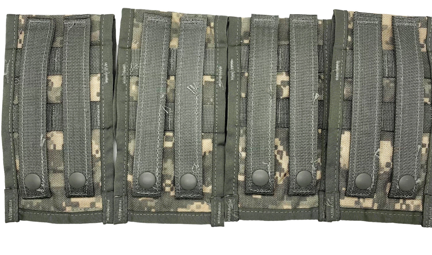 4 X US ARMY MOLLE M 4 DOUBLE MAGAZINE POUCH 2 Mag Military ACU Camo VGC / EXC