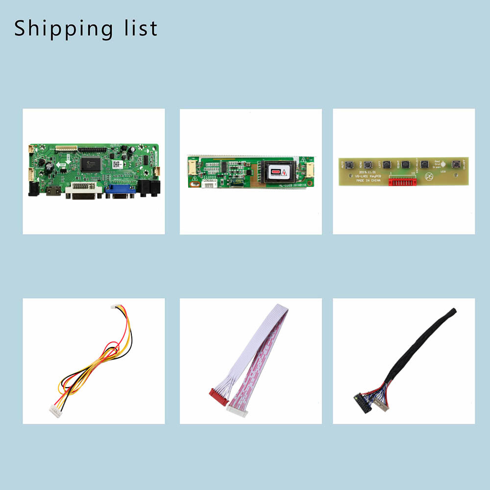 VGA DVI HMDI LCD Controller Board For 15" 1024x768 NL10276BC30-33D LCD Screen