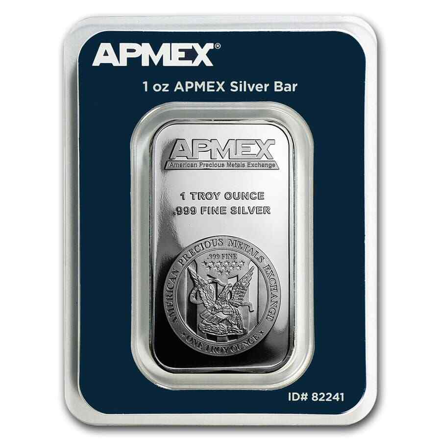 1 oz Silver Bar - APMEX (In TEP Package) - SKU #82241