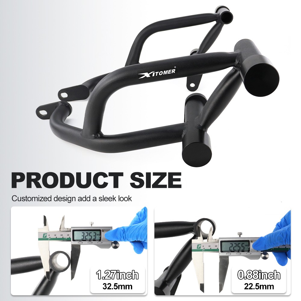 Front Crash Cage Peg Support Stunt Fit For Kawasaki NINJA ZX-6R ZX636 2009-2025