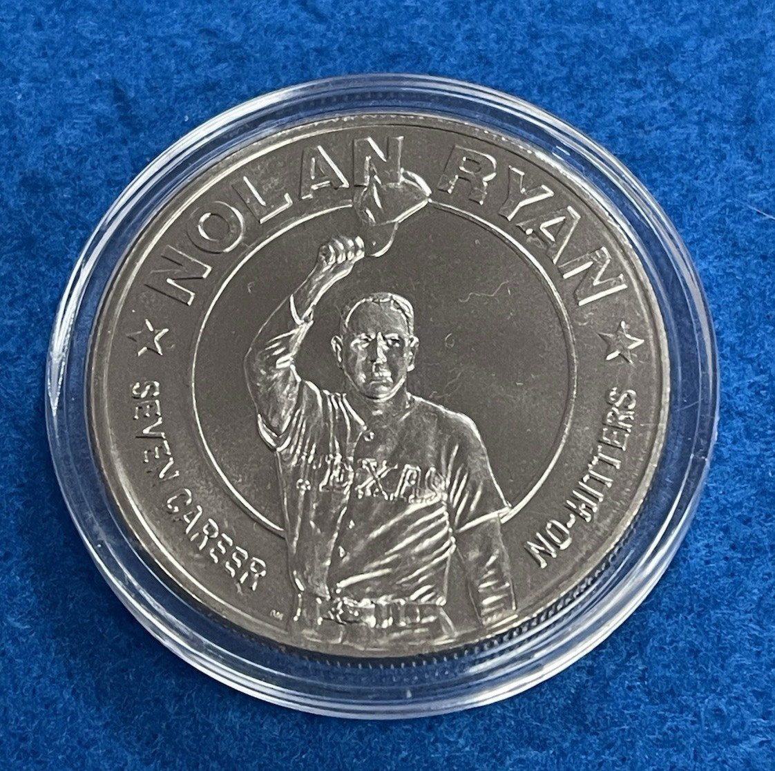 1993 Republic of Liberia $1 Nolan Ryan Baseball Commemorative Coin KM#101