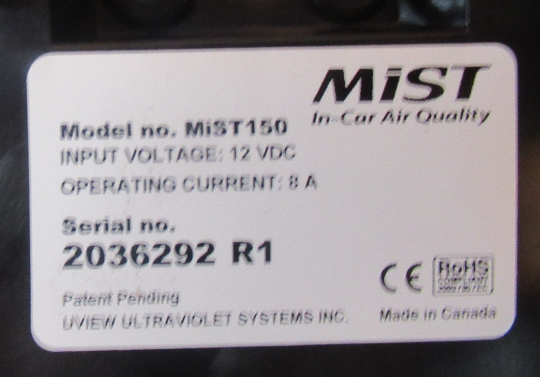 MIST 590150 ULTRASONIC CLEANING UNIT