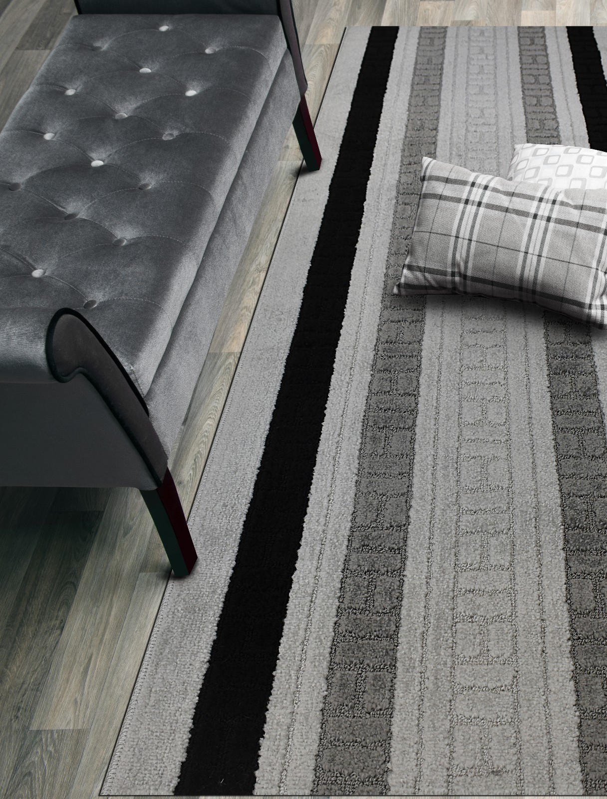 Custom Size Runner Rug, Slip Resistant, 26 Inch Wide X Your Choice of Length