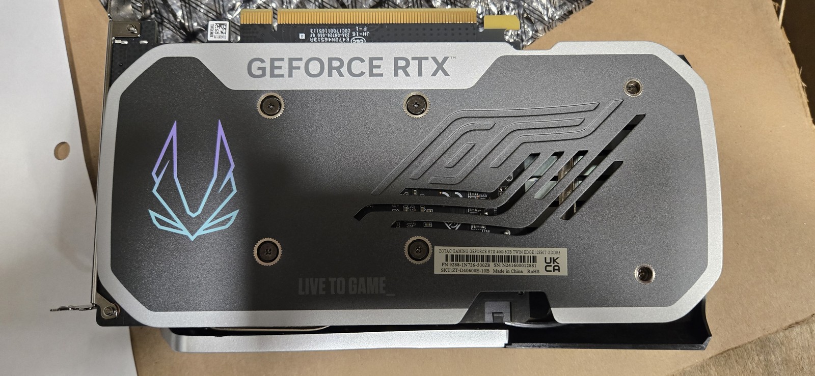 ZOTAC GAMING GEFORCE RTX 4060 8GB GDDR6 TWIN EDGE VIDEO CARD