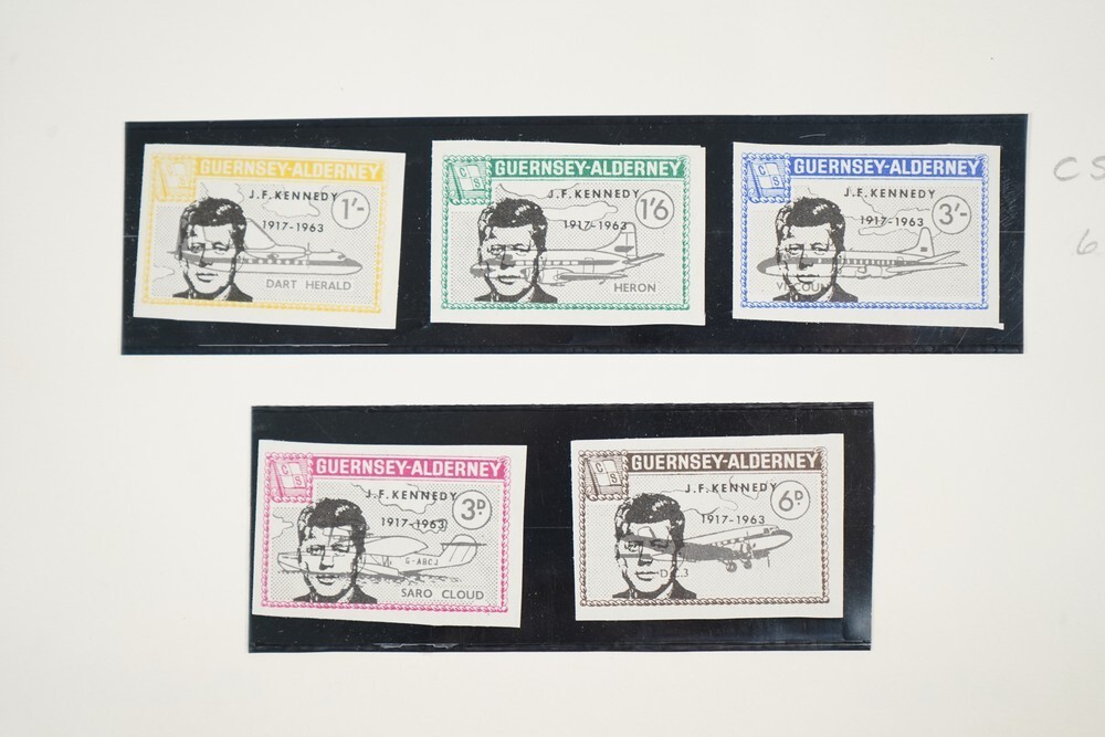 BRITISH ISLES SPECIALIZED 1960s JFK CINDERELLAS 250+ STAMPS & 50+ COVERS