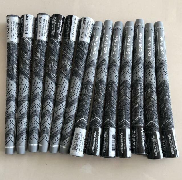 13PCS Golf Pride Standard / Midsize Black / Grey MCC Plus 4 Golf Grips US