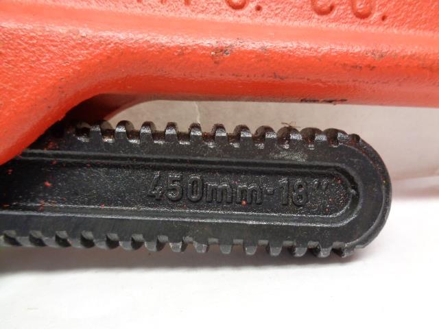 NEW REED 18" HEAVY DUTY PIPE WRENCH 1/4"-2 1/2" CAPACITY RW18 R22