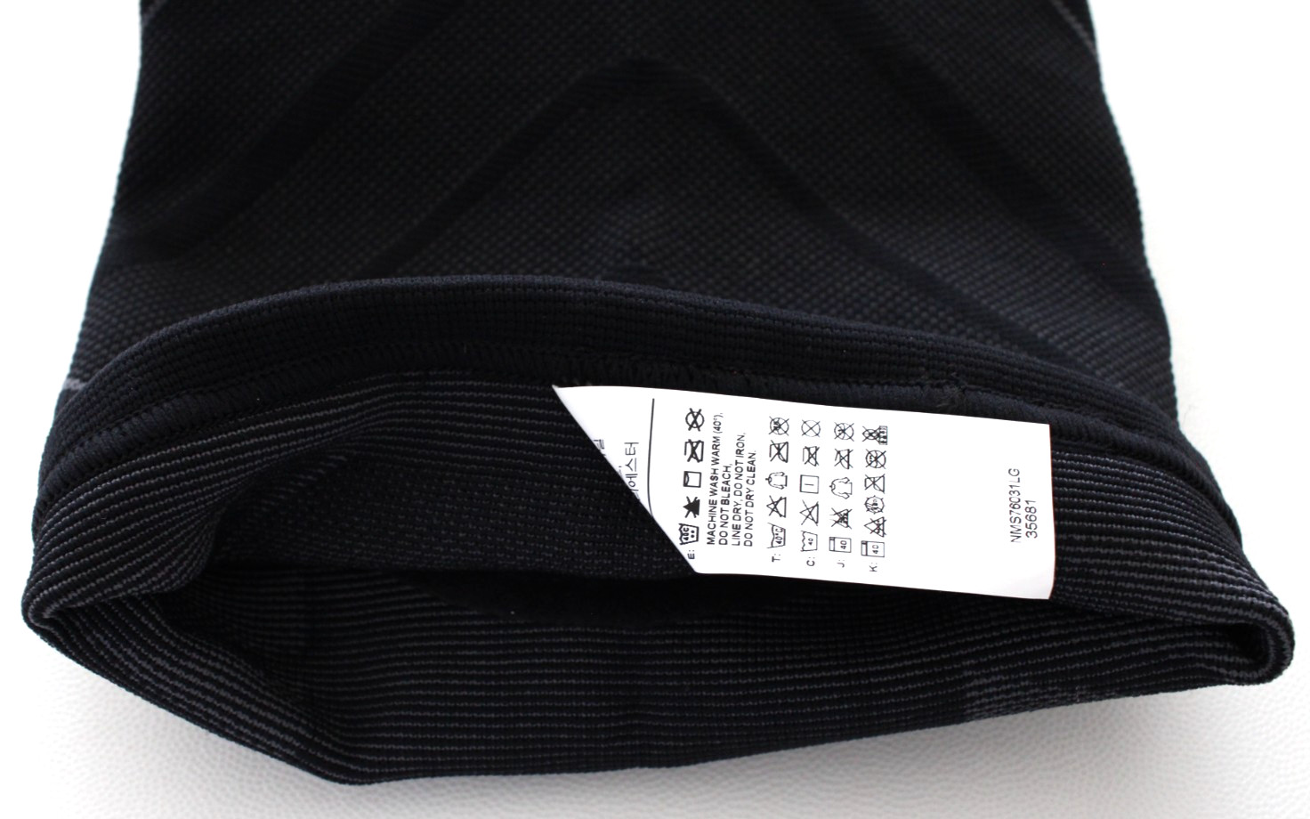 Nike Advantage Knitted Knee Sleeve Adult Large Black/Grey