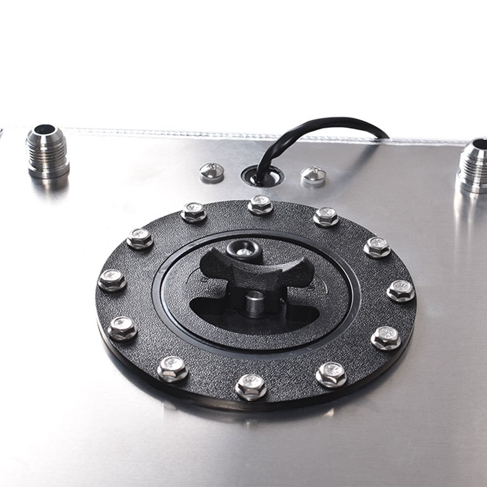 5 Gallon Aluminum Racing/street Fuel Cell Gas Tank+ Level Sender Drift/Polished