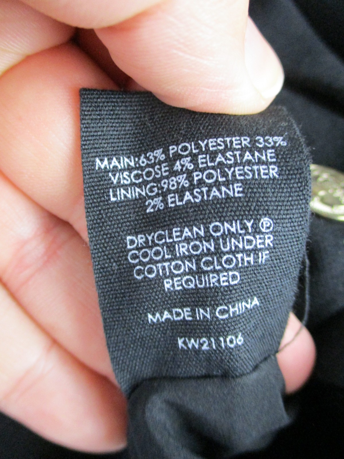 DECJUBA KIDS Girls Double-Breasted Blazer Jacket Black Size 16 Gold Buttons