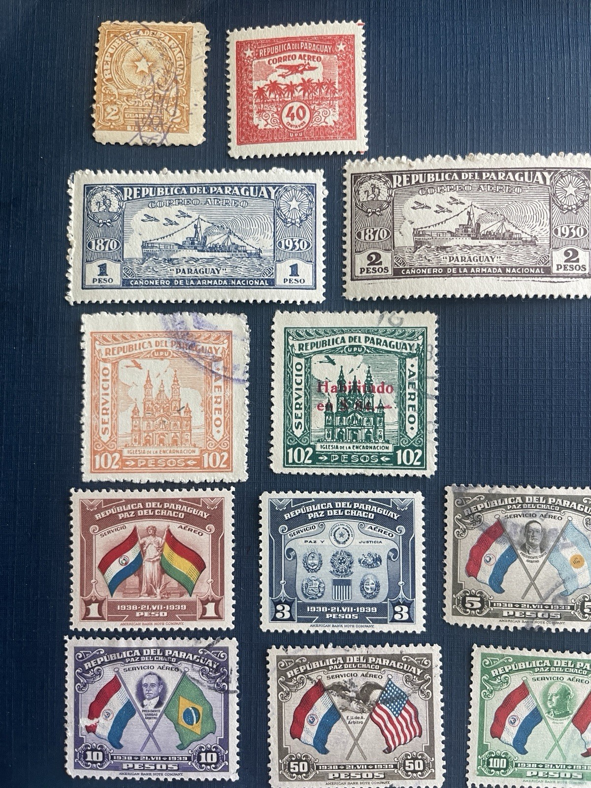 1931-1966 Paraguay Various 22 Stamps (16MLH,6 Used), VF/XF, See Photos