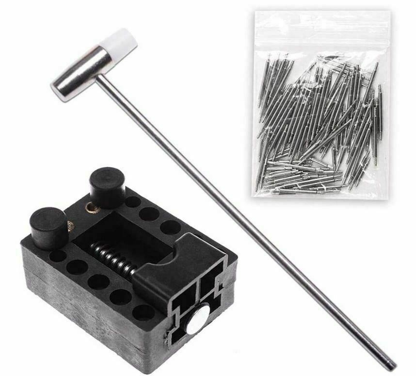 147 Pcs Watch Repair Kit Watchmaker Back Case Remover Opener Link Pin Spring Bar