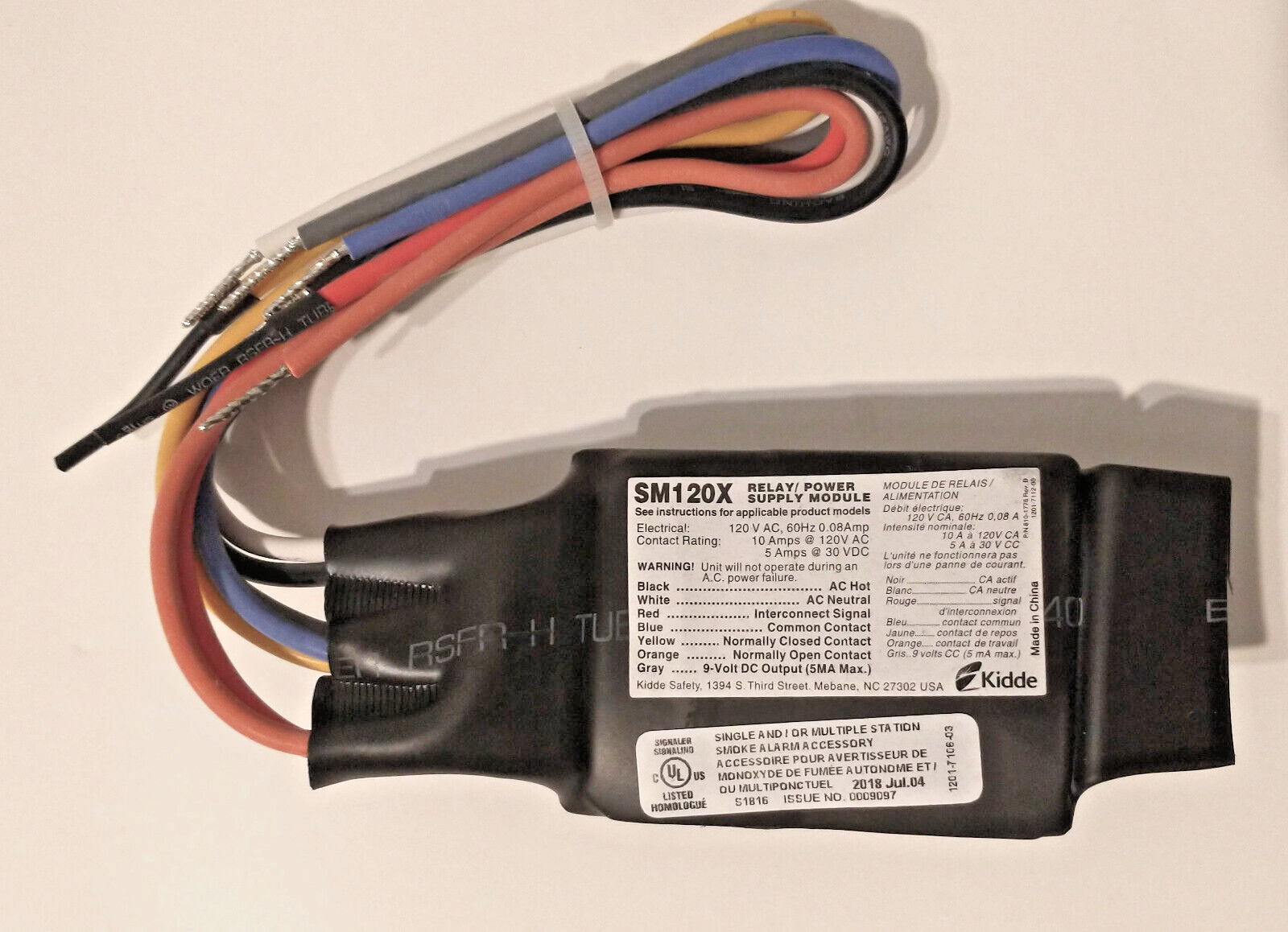 KIDDE Smoke Alarm Relay Module - SM120X