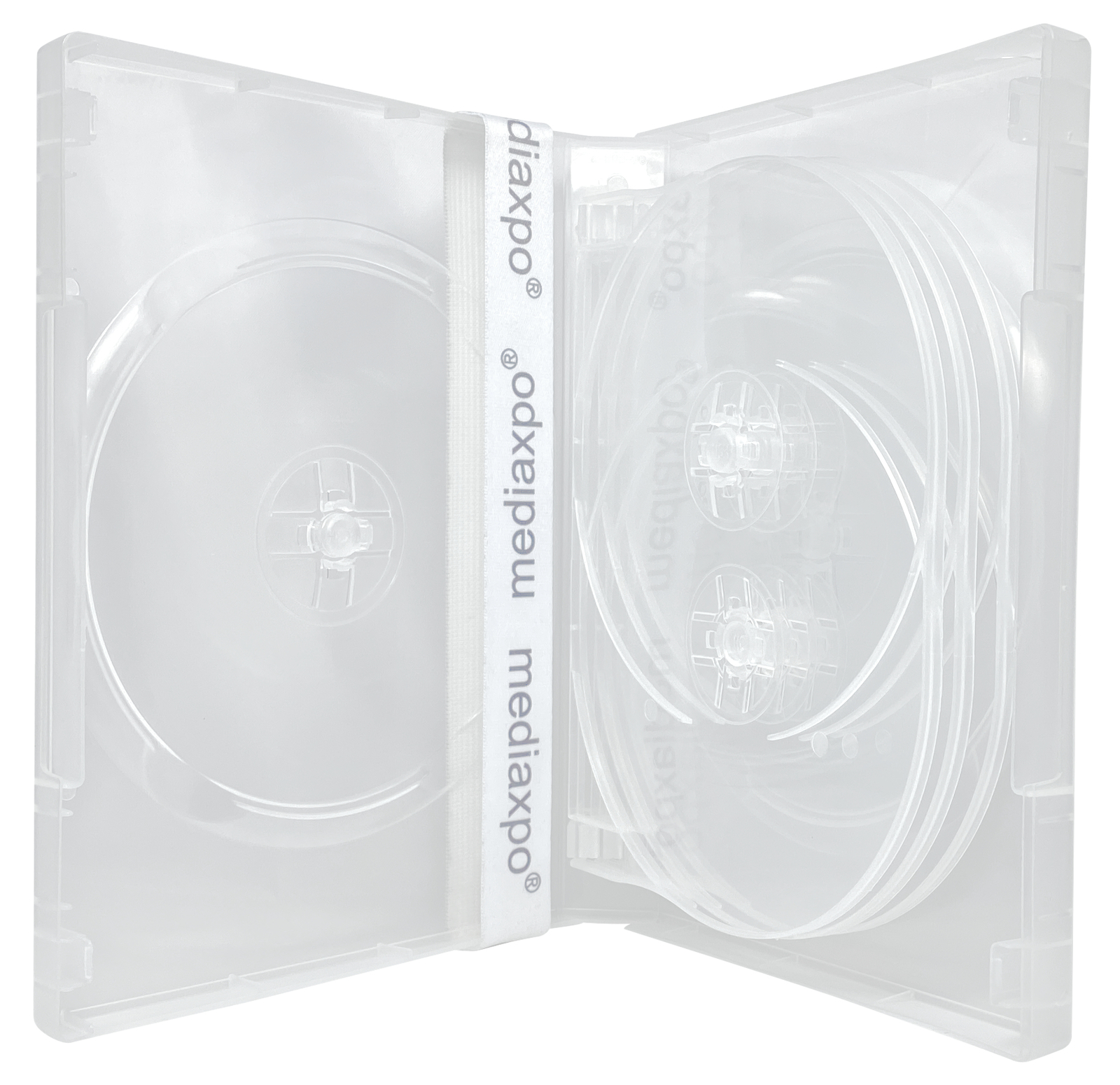 Clear 8 Disc DVD Cases Lot