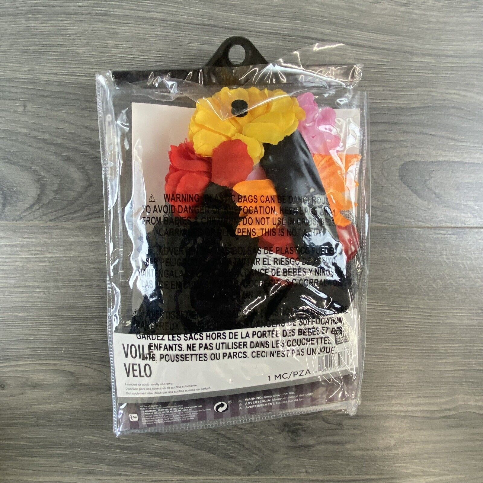 Day Of The Dead Floral Veil Halloween Cosplay Costume Accessory Dress Up