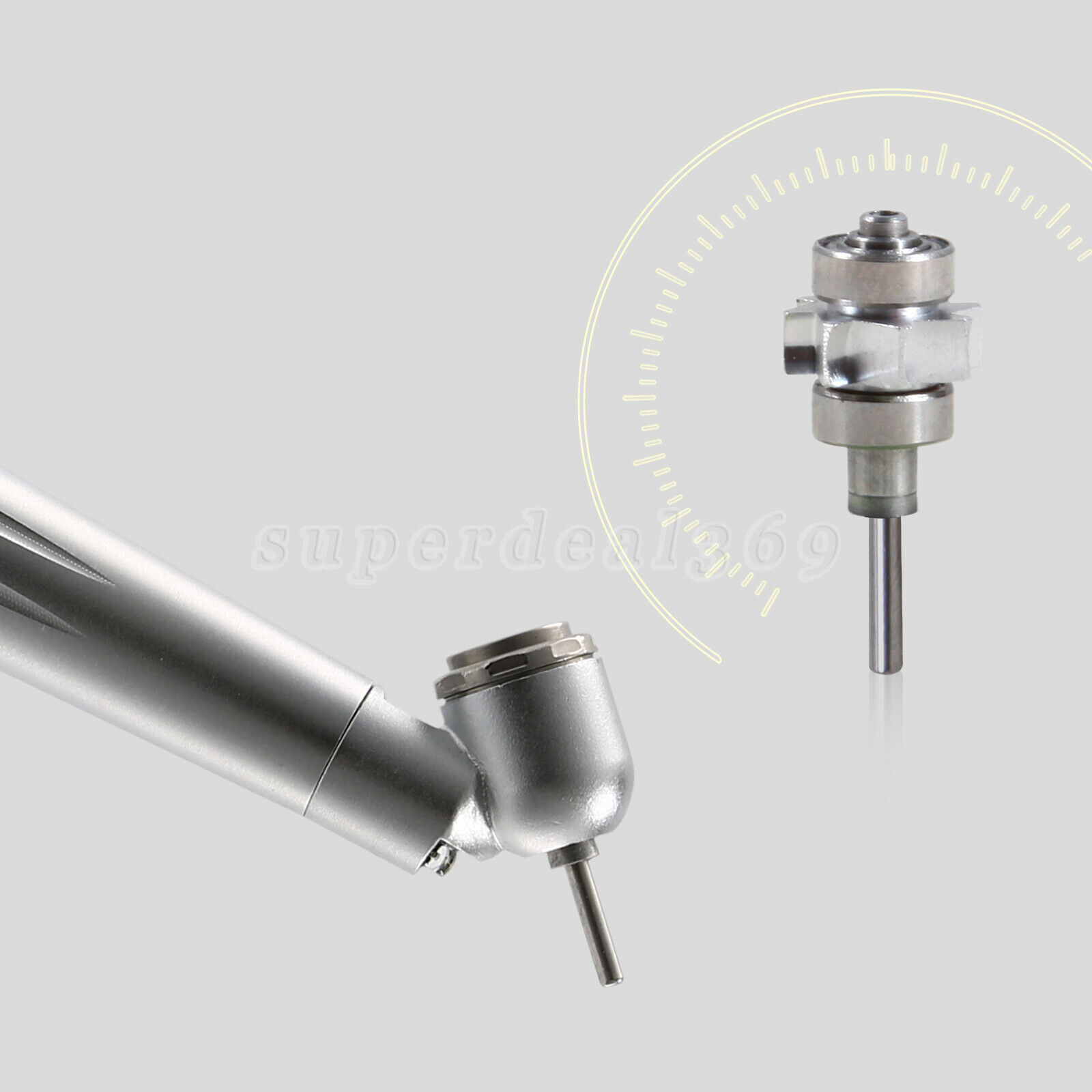 NSK Style Dental LED 45° Degree Surgical High Speed Handpiece Push Button 4 Hole
