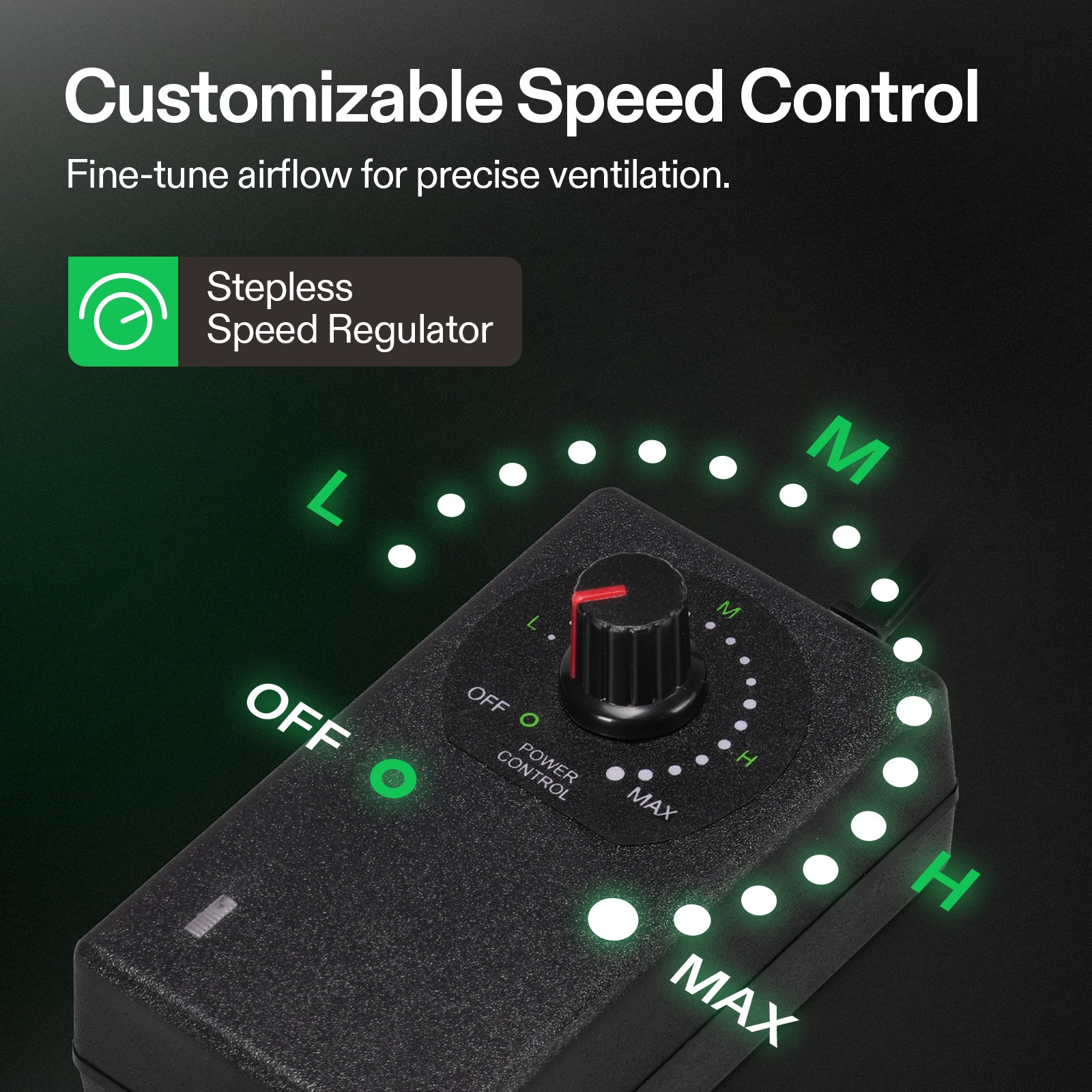 VIVOSUN 6-Inch 345 CFM Inline Booster Duct Fan with Speed Controller