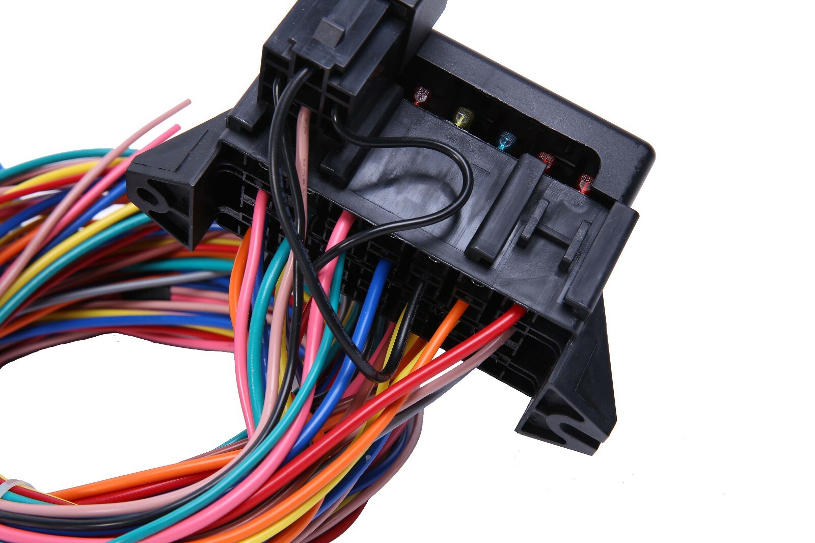 14 Circuit Universal Wire Harness 14 Fuse 12v Street Hot Rat Muscle Rod Wiring