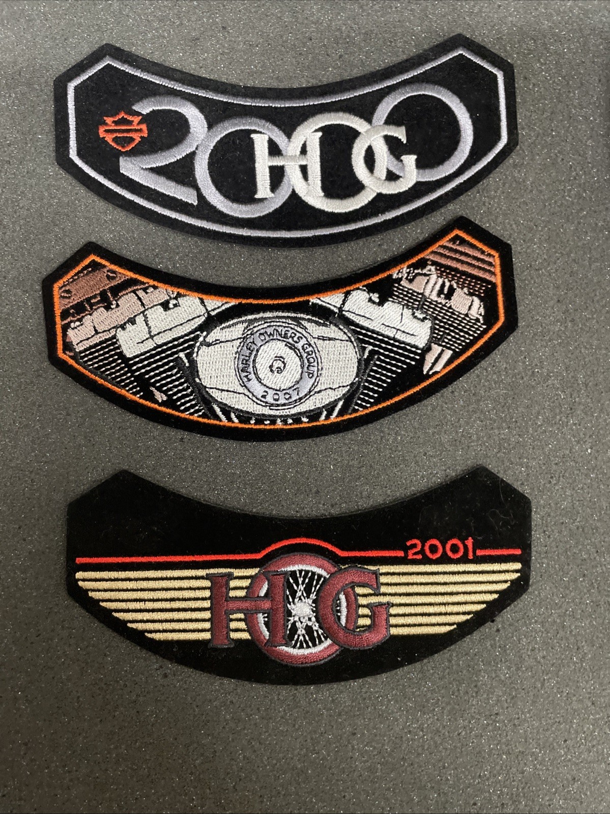 13 Harley Davidson Patch Lot HOG 2000, 01, 03, 04, 06, 05, 07, 08, 011 Patches