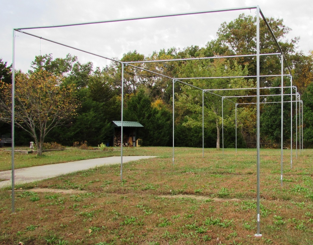 Batting Cage Frame Kit 12' x 14' x 55' EZ UP & DOWN Baseball Softball Frame Kit