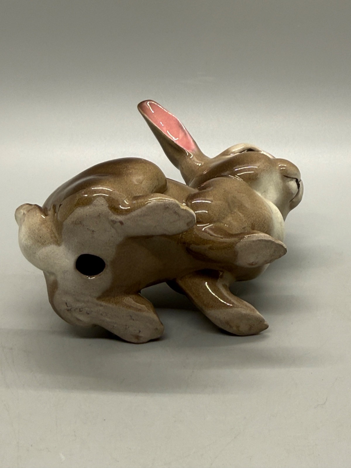 Vintage Hagen Renaker Glossy Brown Molly Rabbit
