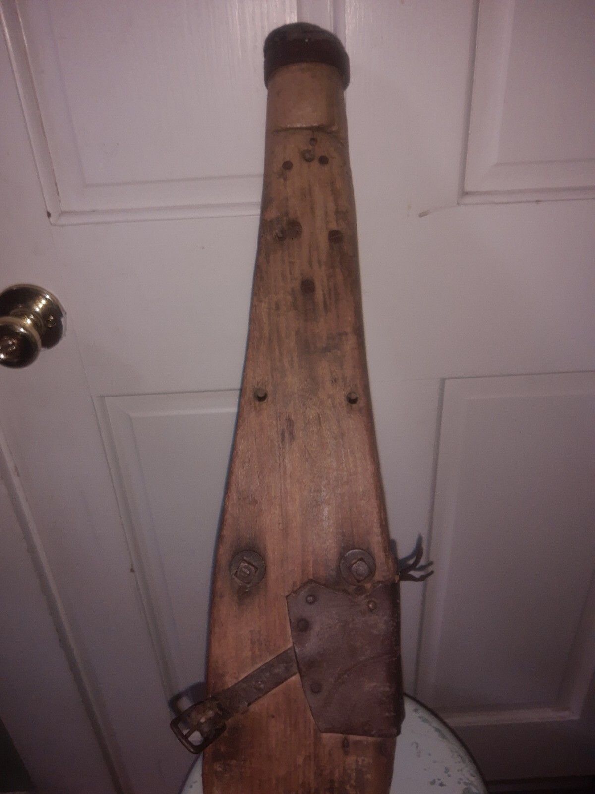 Antique Wooden Prosthetic Peg Leg Civil War Era 1860's Ky Find Kitsch Oddity Vtg