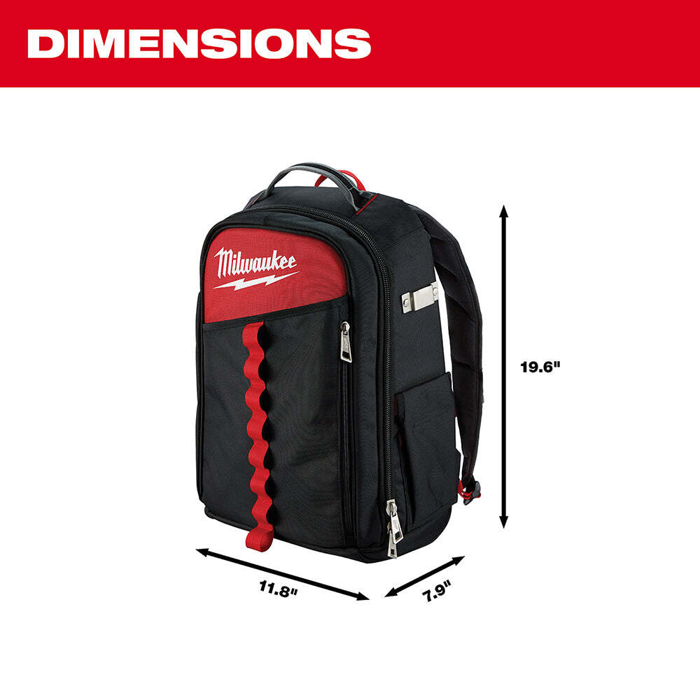 Milwaukee 48-22-8202 Reinforced Impact Resistant Low-Profile Backpack