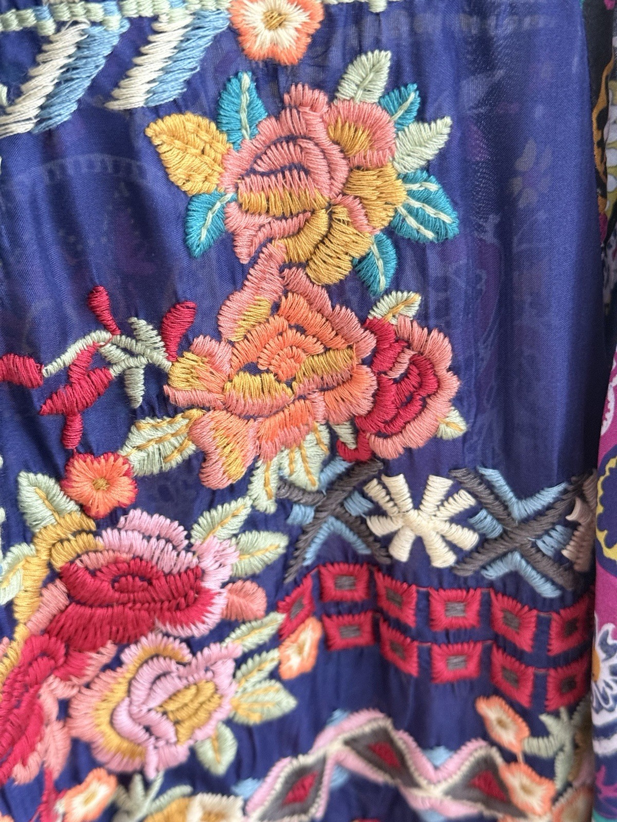 New With Tag Johnny Was Hanna Silk Kimono XS (2-6)