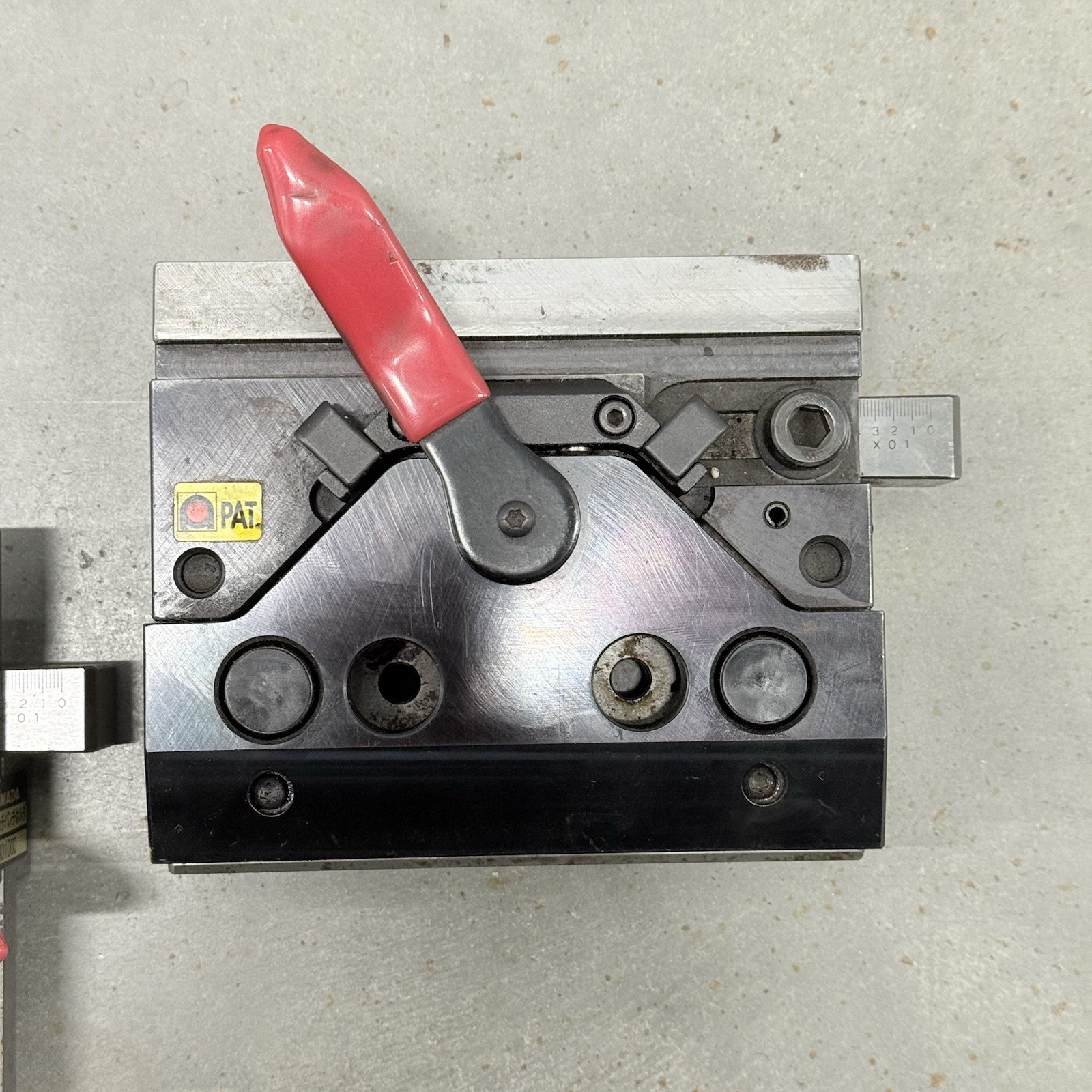 (2) Genuine Amada Single Slide Press Brake Quick Release Clamp Punch Holders