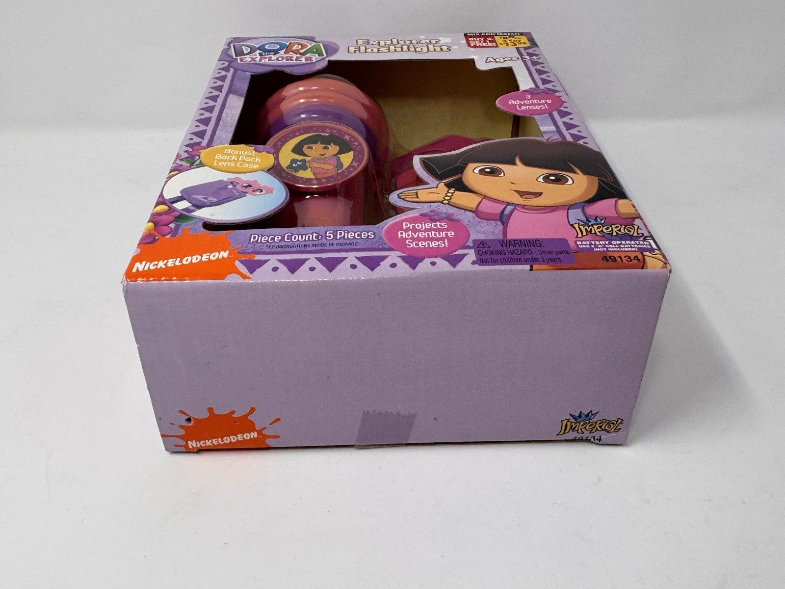 Dora the Explorer Projector Flashlight Set Sealed 2009 Nickelodeon