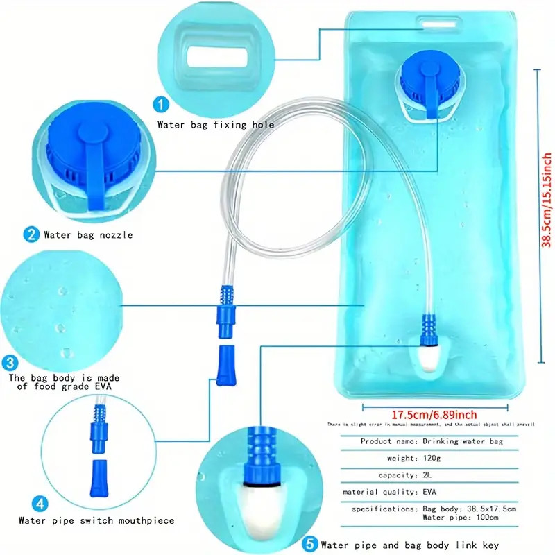 Hydration Backpack,Lightweight Water Backpack with 2L Water Bladder Bag