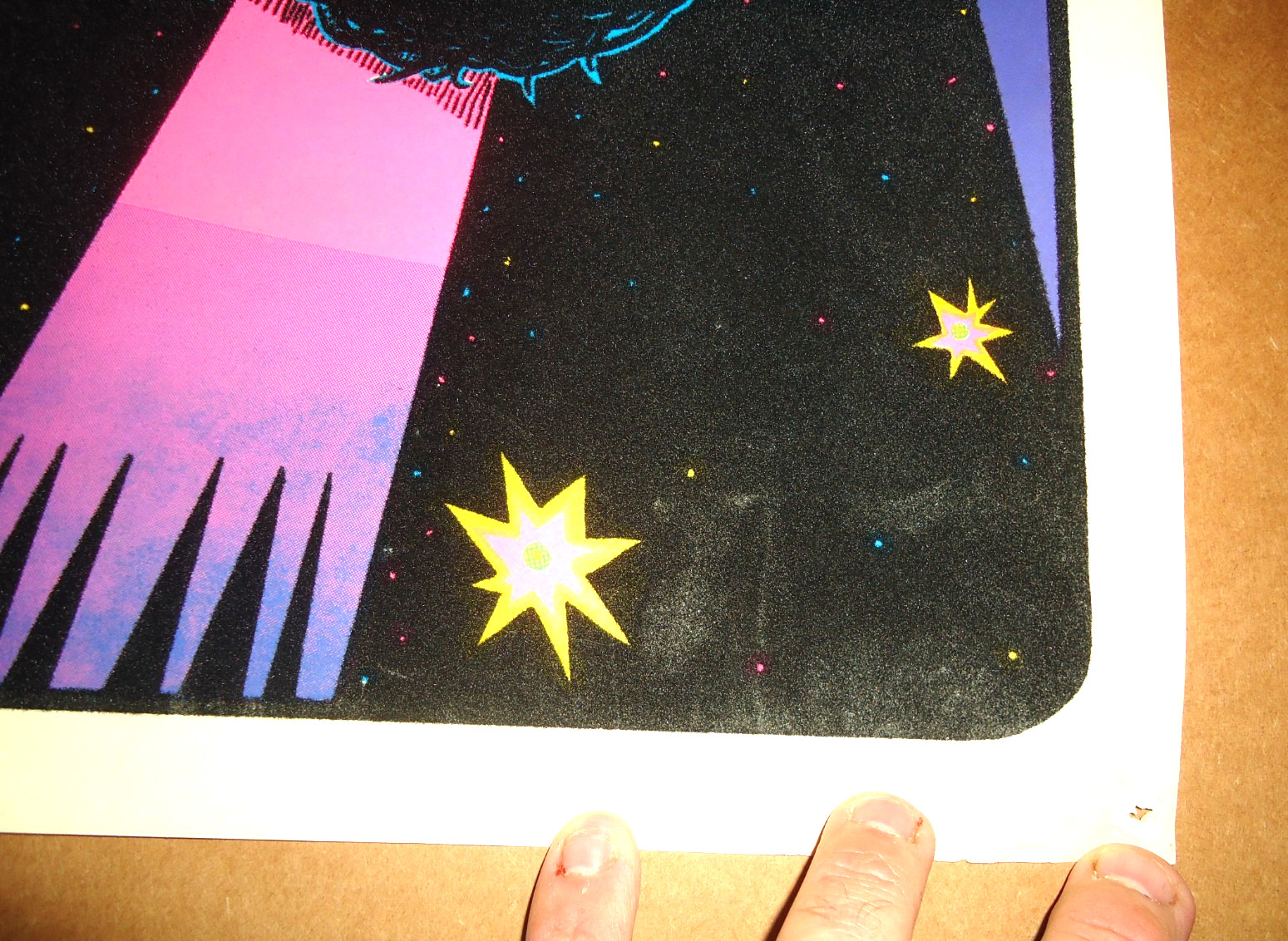 Authentic 1974 Elvis Presley Velvet Poster Blacklight Colorfull John Lykes Rare