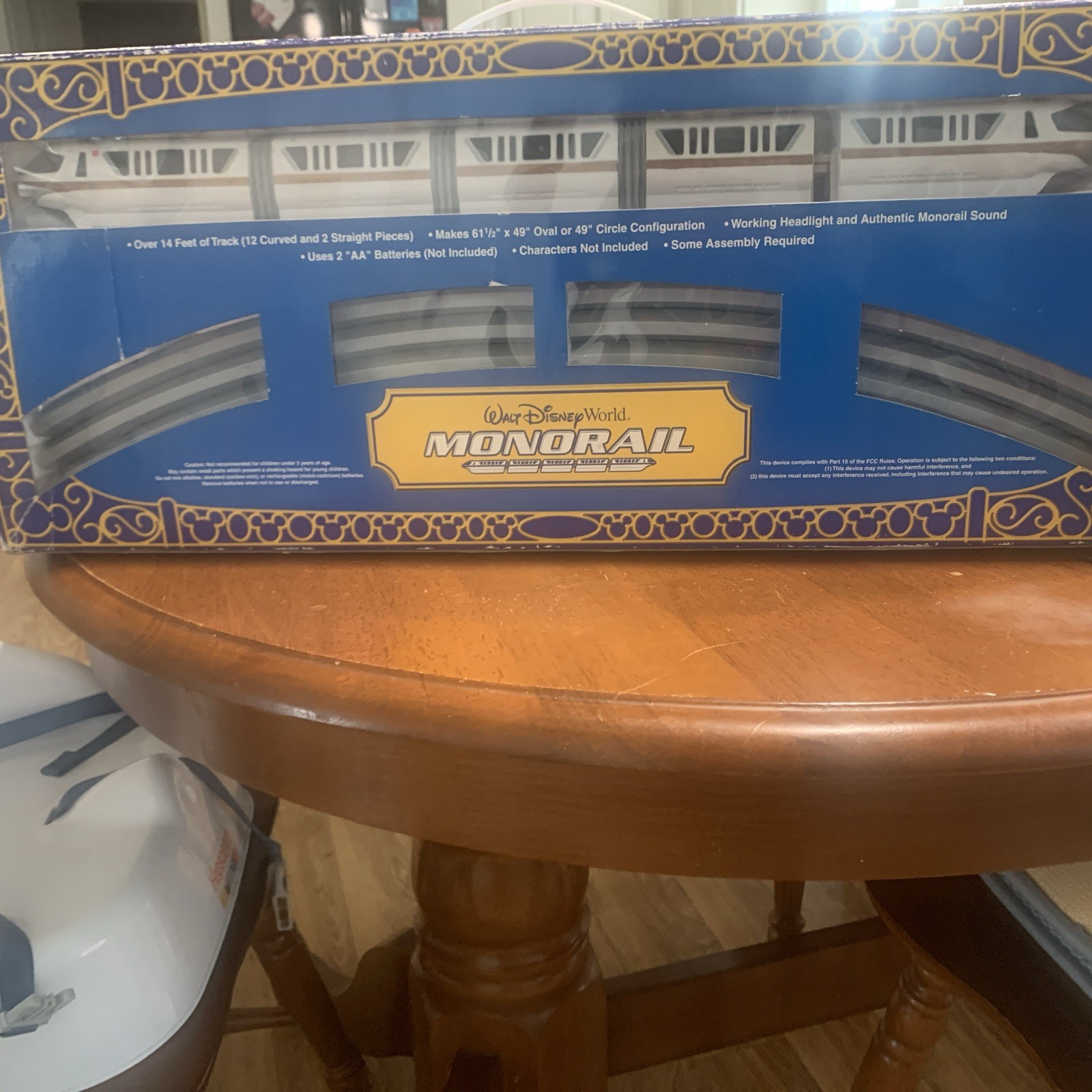 Walt Disney World Orange Line Monorail 14 FT Track Headlights & Sound Battery Op