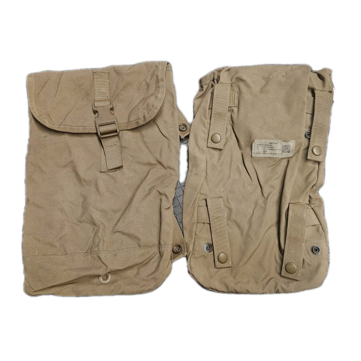Lot of 2 Hydration Pouch USMC MOLLE II Coyote UsGI Used, Good Cond Sustainment